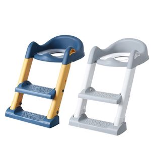 Taburetes escalonados, asiento de inodoro plegable portátil, silla para orinal, asiento de entrenamiento antideslizante para niños, con taburetes ajustables, escalera, urinario 230227