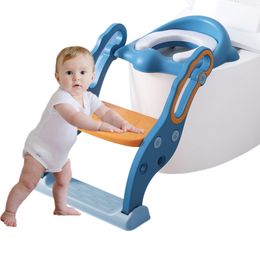 Stapkrukken Zindelijkheidstraining Toiletzitting met stiefkrukladder Comfortabele kussen Anti-slip kussens Poty Seat Toddlers Toiletzitje Voorraden 230227