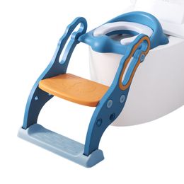 Taburetes con escalón Asiento de inodoro para niños pequeños con taburete con escalón Cojín cómodo Almohadillas antideslizantes Almohadilla antideslizante de altura ajustable resistente para niños y niñas 230217