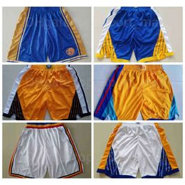 Stephen Curry basketbalsportshorts Draag joggingbroeken Thompson Draymond Green James Wiseman Rick Barry Nate Thurmond Chris Mullin Tim Hardaway Golden Stitch