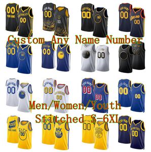 Stephen Curry est coupé les maillots de basket-ball Chris Paul Klay Thompson Andrew Wiggins Draymond Green tout nom n'importe quel numéro 2023/24 fans maillots Men de la ville