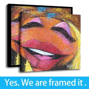 Stephen Fishwick Art Decor de Muppets Janice op Gitaar HD Print Canvas Schilderen Ingelijste kunst - Klaar om te hangen - Aanpassing van de ondersteuning