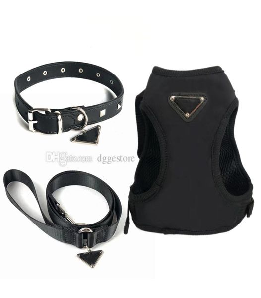 Stepin Designer Dog Harnness and Lashes Set Leather Marque Brand Pet Collar Lash avec sac à main