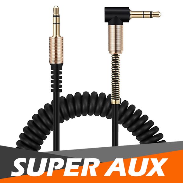 Cable de audio estéreo de 3,5 mm macho a macho Cable auxiliar universal Cable auxiliar para altavoces bluetooth para automóvil Auriculares Auriculares PC Altavoz portátil MP3