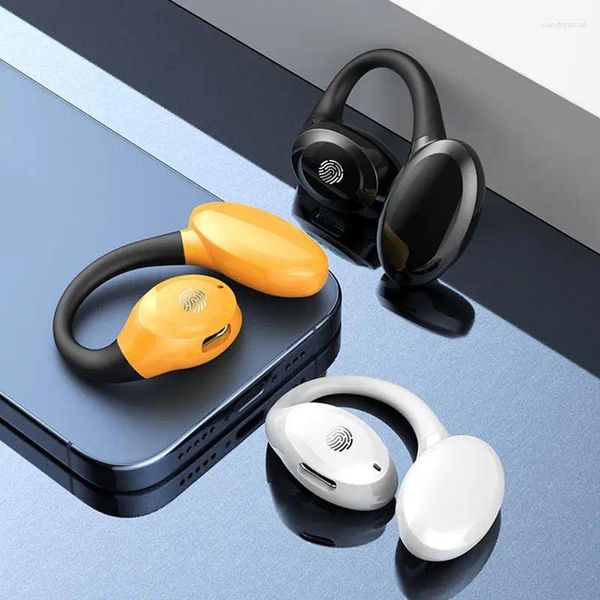 Auriculares Bluetooths estéreo auriculares deportivos recargables montado en la oreja con auriculares universales de batería de 100 mAh para deporte