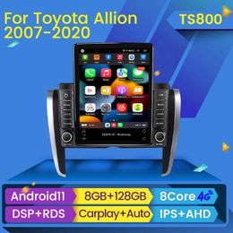 Stereo CAR DVD Radio Android 11 speler voor Toyota Allion T260 2007-2020 Tesla Style Audio Multimedia Video Navigation GPS