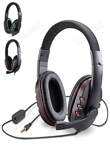 Casque de jeu stéréo pour Xbox one PS4 PC 35mm casque de joueur filaire avec Microphone contrôle du Volume jeu écouteur2603854