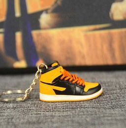Stéréo Mini 3D pur artisanat Sneaker porte-clés femme hommes enfants porte-clés cadeau chaussures de luxe porte-clés voiture sac à main porte-clés chaussures de basket-ball porte-clés 10 styles 26S