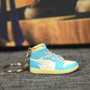 Stereo Mini 3D Puur handwerk Sneaker Sleutelhanger Vrouw Heren Kinderen Sleutelhanger Cadeau Luxe Schoenen Sleutelhangers Auto Handtas Sleutelhanger Basketbal Schoenen Sleutelhouder 10 stijlen R24