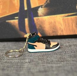 Stéréo Pure 3D artisanat Mini Sneaker porte-clés femme hommes enfants porte-clés cadeau chaussures de luxe porte-clés voiture sac à main porte-clés chaussures de basket-ball porte-clés 10 styles E23