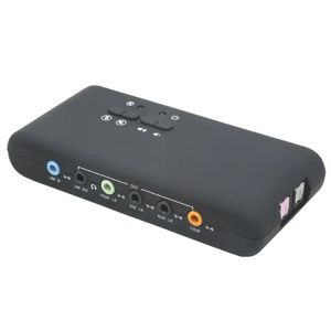 Stéréo USB Dynamic Audio Optical Fibre Surround Sound Digital External 3D Sound Carte 7.1 Channel Enregistrement Interface de lecture