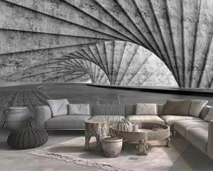 Stéréoscopie 3D Photo Fond d'écran Fonds d'écran mural Rouleaux pour murs Chambre Salle Space Mur Masque Fond Home Decor Home Decor Design
