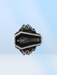 Stereoscopische kist Egyptische mama ring roestvrijstalen sieraden vintage mummy biker heren ring hele 878b9707704