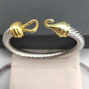 bracelet sterling femme 7mm bracelets charme de luxe accessoires de créateur bracelet boucle 925 luxe argent femmes bijoux de mode 14k plaqué or jaune