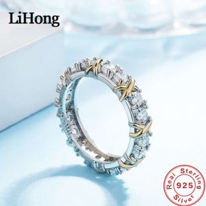 Bague en argent Sterling entrelacé avec cristal de Zircon Aaa, cadeau de bijoux de fiançailles pour femme