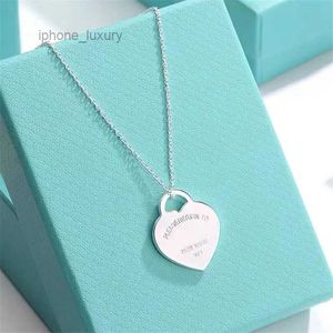 Sterling Sier Letter T Heart Designer ketting Rose Gold Valentijnsdag Gift sieraden met doos