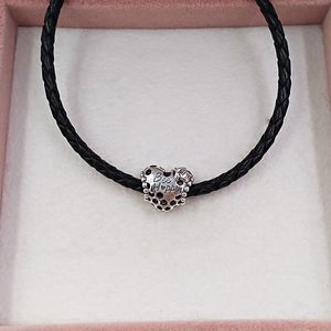 Cadena de plata de ley, kit de suministros para hacer joyas, pandora Bee Happy Honeycomb Heart charms, pulsera de hilo de moda para mujer, collar de cuentas de cadena para mujer 798769C00