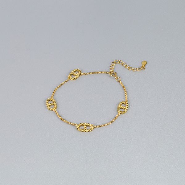 Bracelet en argent Sterling avec nez de cochon creux, personnalité minimaliste, bijoux de luxe légers en argent