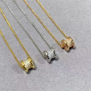 Sterling zilveren grote taille ketting dames rose goud volledige diamant lichte luxe eenvoudige mode-stijl