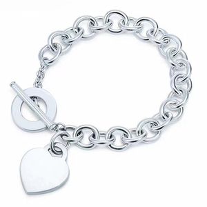 Sterling Silver Lovetrunk-serie One-Arrow Heart Piercing Love Pendant armband
