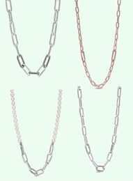 Sterling Silver Me Chain Necklace Hip Hop 925 Sieraden Origineel ontwerp DIY Sieraden Kerstcadeau Girl222L1367734