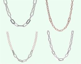 Sterling Silver Me Chain Necklace Hip Hop 925 Sieraden Origineel Design Diy Sieraden Kerstcadeau Girl222L7700129
