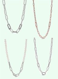 Sterling Silver Me Chain Necklace Hip Hop 925 Sieraden Origineel ontwerp DIY Sieraden Kerstcadeau Girl222L5383297