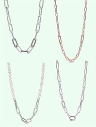 Sterling Silver Me Chain Necklace Hip Hop 925 Sieraden Origineel ontwerp DIY Sieraden Kerstcadeau Girl222L1774836