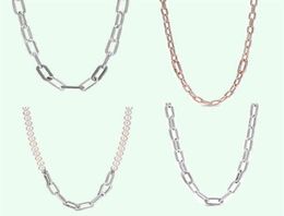 Sterling Silver Me Chain Necklace Hip Hop 925 Sieraden Origineel ontwerp DIY Sieraden Kerstcadeau Girl222L3482831