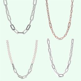 Sterling Silver Me Chain Necklace Hip Hop 925 Sieraden Origineel ontwerp DIY Sieraden Kerstcadeau Girl222L2408458