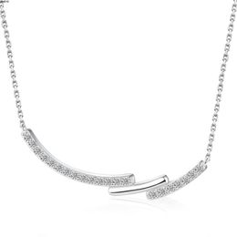 Collar de plata esterlina para mujeres estilo de lujo de diseño pequeño y popular accesorios de diseño nuevo chicas necida 4c5w