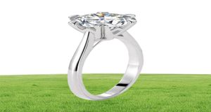 Produit en argent sterling en amour avec une single Bell Women039s Exagéré grande bague en diamant de simulation 2 ct montrant deux CT D1776816