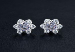 Boucles d'oreilles en argent Sterling S925 2CT Moissanite diamant pour femmes, boucles d'oreilles de fiançailles de mariage, excellente coupe, brillant, cadeau Hip Hop 6314612