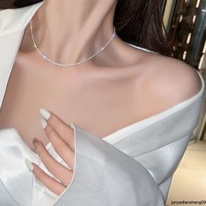 Sterling Silver Sky Star Sparkling Necklace for Women New Fashion High Grade Collar Chain Cauliflower Neckain