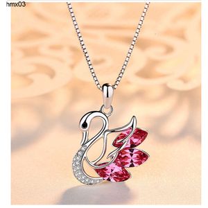 Collier pendentif cygne en argent Sterling, chaîne médaillon, breloque en améthyste naturelle, bijoux cadeau pour