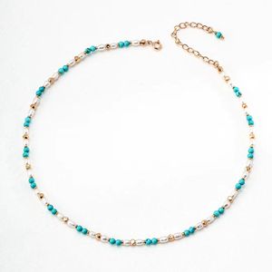 Sterling zilveren turquoise collier parel ketting