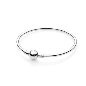 Bracelet en argent sterling pour femmes avec boîte d'origine Bracelets pour hommes de mode Logo estampé pour perles Pandora Bracelet Charmes européens