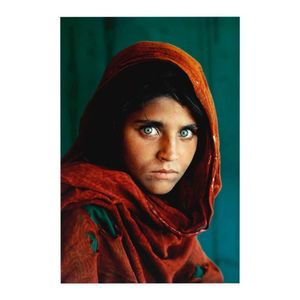 Steve McCurry Afghan Girl 1984 Peinture Affiche Impression Décor À La Maison Encadrée Ou Non Encadrée Poppaper Matériel243m