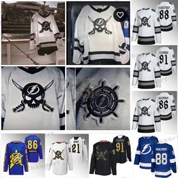 Maglia Steven Stamkos Fulmine 2024 Gasparilla Nikita Kucherov Vladislav Namestnikov Andrei Vasilevskiy Brayden Point Hedman Tampa Bay Colton Killorn 11