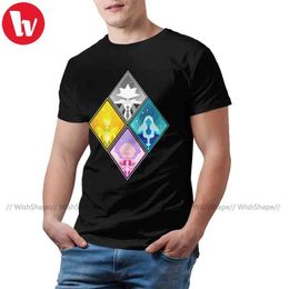 Steven Universe T-shirt De Great Diamond Authority T-shirt Mens Beach Tee Shirt Print XXX Cotton Fun Tshirt Y220214