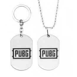 STG Game Playerunknown's Battlegrounds Ketting Sleutelhanger Roestvrij Staal PUBG WINNAAR KIP DINER Brief Logo Dog Tag Hanger