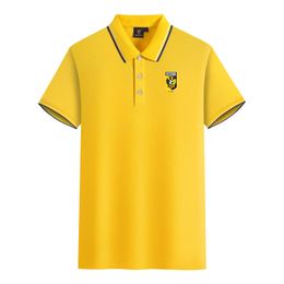 Stichting Betaald Voetbal Vitesse hommes et femmes Polos coton mercerisé manches courtes revers respirant sport T-shirt LOGO peut être personnalisé