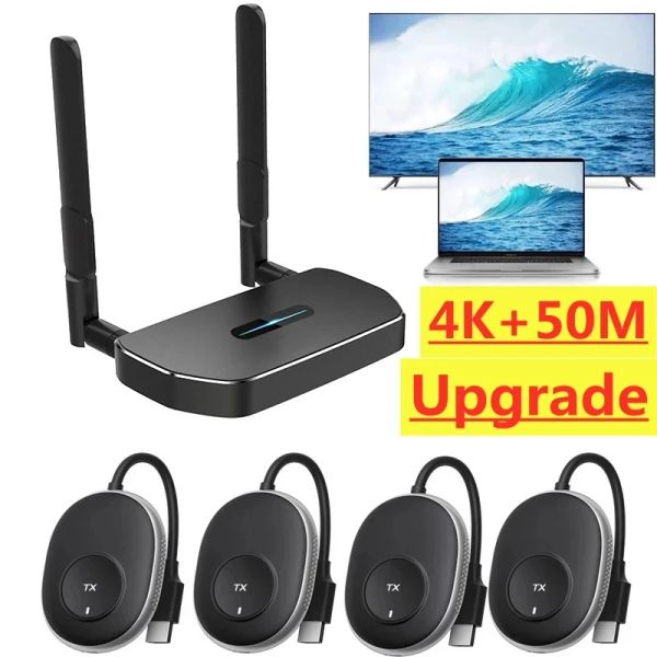 Stick 50m Wireless HDMI Vidéo Transmetteur et récepteur Adaptateur d'exposition d'extension Dongle 4k 5G pour PS4 PC à TV Monitor Projecteur Stick