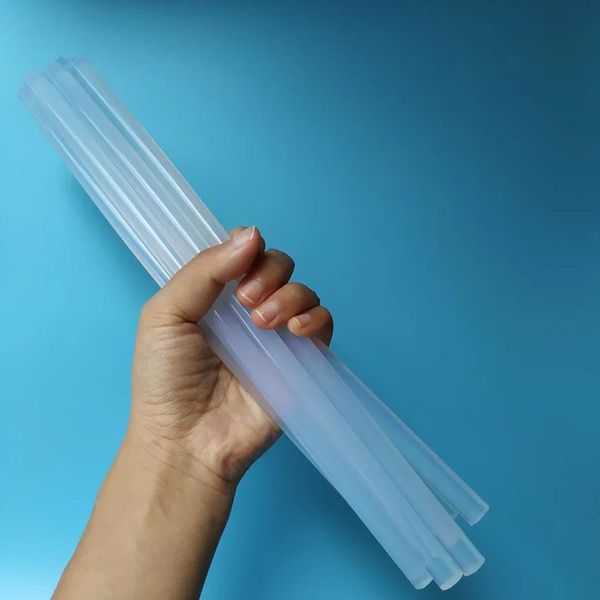 Stick 50 Uds. Barra de pegamento superlarga de 300mm, herramienta transparente no tóxica de 11mm, barritas de pegamento de fusión caliente para bricolaje