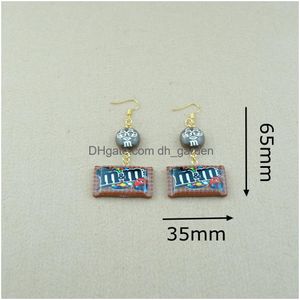 Stick Creative Mm Candy Drop Oorbellen op maat gemaakte handgemaakte vrouw meisje sieraden groothandel Dangle levering Smtei