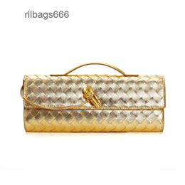 Stick Cross Fashion Bag Hardware Bags Venetas Lange schouder Purse Busle Lock Luxury handle Women Woven Bottegs Clutch 2024 Baguett Single Ne andiamo Lady B4PP