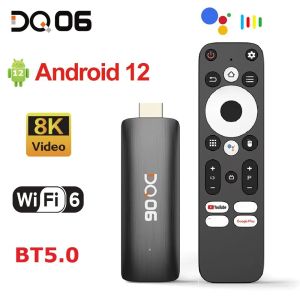 Stick DQ06 ATV MINI TV Stick Android12 Allwinner H618 Quad Core Cortex A53 Prise en charge de la BOX VIDEO 8K VIDÉO 4K WIFI6 BT VOCY RELOVE SMART TV Box