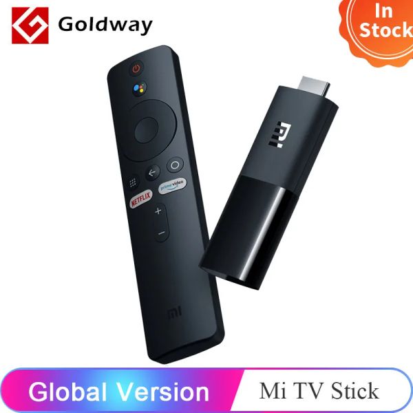 Stick Global Version Xiaomi Mi TV Stick Android TV 9.0 Quadcore 1080p Dolby DTS HD Décodage 1 Go Ram 8 Go Rom Google Assistant Netflix