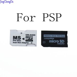 Stick JCD 1PCS Lecteur de carte simple et double emplacement nouveau Micro SD SDHC TF à MS Memory Stick Pro Duo lecteur pour l'adaptateur de carte PSP