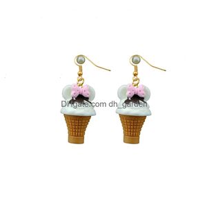 Stick Kawaii 3D Ijs Oorbellen Kostuum Trendy Stijl Vrouw Meisje Sieraden Drop Levering Smtok